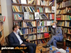 حضور دکتر مازندرانی سرپرست دانشگاه فرهنگیان در دفتر خبرگزاری شبستان و روزنامه گلشن مهر گلستان 4