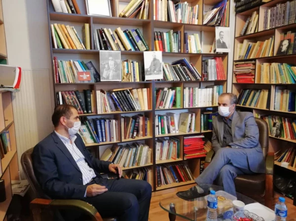حضور دکتر مازندرانی سرپرست دانشگاه فرهنگیان در دفتر خبرگزاری شبستان و روزنامه گلشن مهر گلستان 4