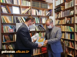 حضور دکتر مازندرانی سرپرست دانشگاه فرهنگیان در دفتر خبرگزاری شبستان و روزنامه گلشن مهر گلستان 5