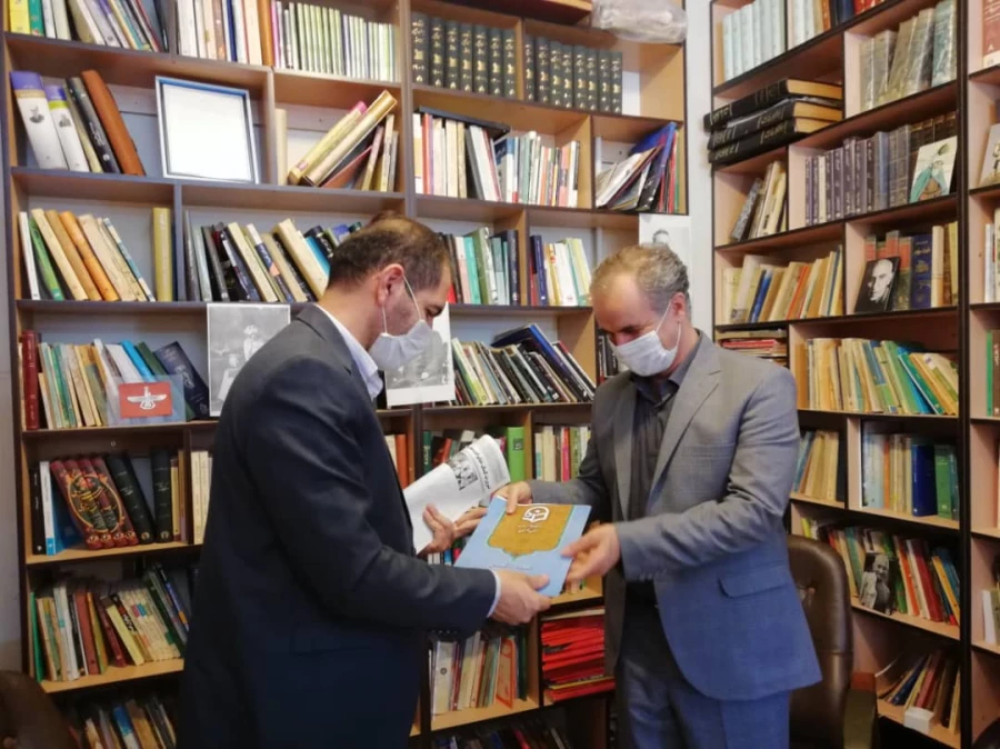 حضور دکتر مازندرانی سرپرست دانشگاه فرهنگیان در دفتر خبرگزاری شبستان و روزنامه گلشن مهر گلستان 5