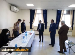 بازدید معاون اداره کل آموزش و پرورش استان از حوزه های برگزاری مصاحبه پذیرفته شدگان چندبرابر ظرفیت پردیس آیت الله خامنه ای گرگان(پسران) 2