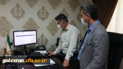 بازدید سرپرست واحد دانشگاهی شهید بهشتی گنبد کاووس از انتخابات مجازی شورای صنفی  2