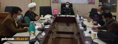 جلسه بسیج دانشجویی دانشگاه فرهنگیان با فرمانده سپاه نینوای گلستان