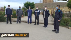 پیاده روی و ورزش صبحگاهی کارکنان واحد دانشگاهی شهید بهشتی گنبد کاووس در برج قابوس (میل گنبد)  2