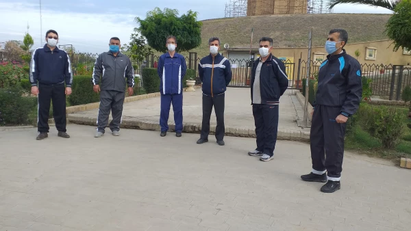 پیاده روی و ورزش صبحگاهی کارکنان واحد دانشگاهی شهید بهشتی گنبد کاووس در برج قابوس (میل گنبد)  2