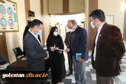 بازدید سرپرست مدیریت امور پردیس های استان گلستان از روند ثبت نام دانشجو معلمان جدیدالورود سال تحصیلی 1400-1399 از پردیس امام خمینی (ره) گرگان 2