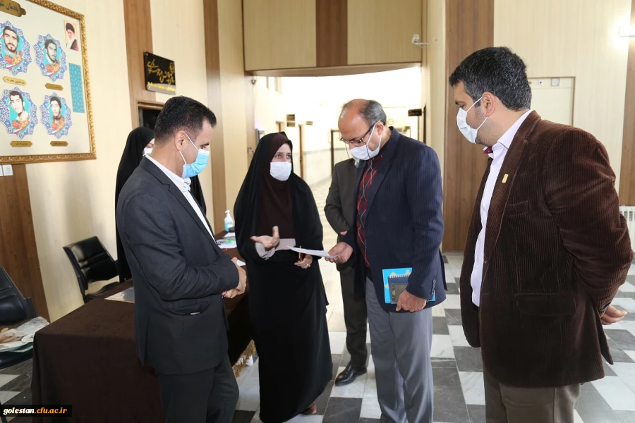 بازدید سرپرست مدیریت امور پردیس های استان گلستان از روند ثبت نام دانشجو معلمان جدیدالورود سال تحصیلی 1400-1399 از پردیس امام خمینی (ره) گرگان 2
