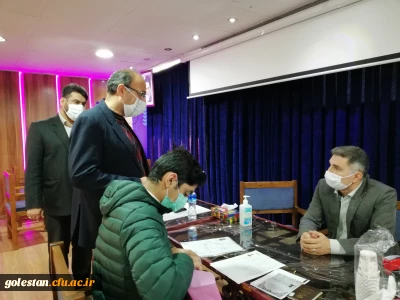 بازدید سرپرست مدیریت امور پردیس های استان گلستان از روند ثبت نام دانشجو معلمان جدیدالورود سال تحصیلی 1400-1399 از پردیس آیت الله خامنه ای گرگان
