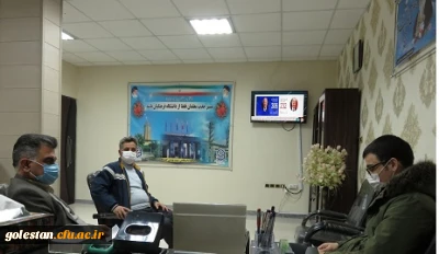  جلسه با دبیر شورای صنفی آقای مجیب صابری به همراه آقای میر دیلمی سرپرست واحد دانشگاهی شهید بهشتی گنبد کاووس