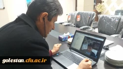 گفتگوی سرپرست و رابط آموزش واحد دانشگاهی شهید بهشتی گنبد کاووس با محوریت امتحانات پایان ترم نیمسال اول سال تحصیلی ۱۳۹۹_۱۴۰۰ با دانشجو معلمان  4