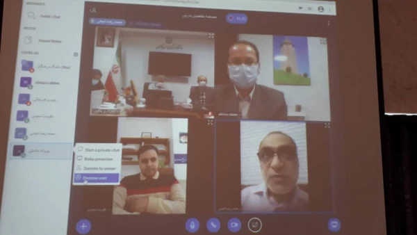 جلسه کمیته مصاحبه از متقاضیان تدریس در دانشگاه فرهنگیان استان گلستان در بستر سامانه lms استانی برگزار گردید 4