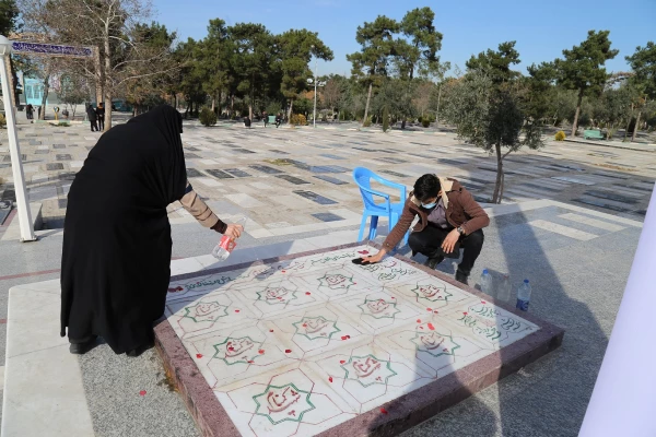 غبارروبی ،عطر افشانی و زیارت مزار گلزار شهدای گمنام در امامزاده عبدالله گرگان. 2