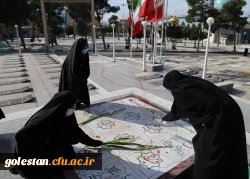 غبارروبی ،عطر افشانی و زیارت مزار گلزار شهدای گمنام در امامزاده عبدالله گرگان. 7