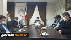 جلسه معارفه معاون هماهنگی واحد دانشگاهی شهید بهشتی گنبد کاووس با حضور آقای میردیلمی ریاست محترم این واحد دانشگاهی و کارکنان این مجموعه برگزارشد.  2