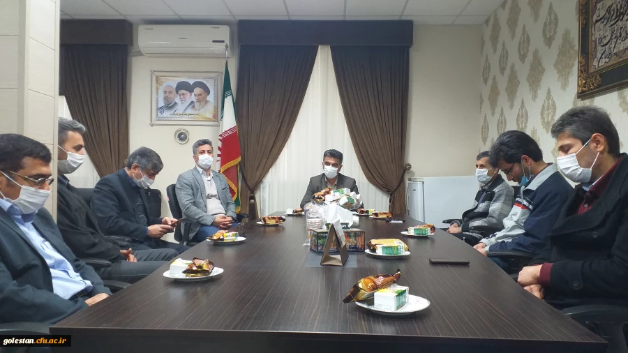 جلسه معارفه معاون هماهنگی واحد دانشگاهی شهید بهشتی گنبد کاووس با حضور آقای میردیلمی ریاست محترم این واحد دانشگاهی و کارکنان این مجموعه برگزارشد.  2