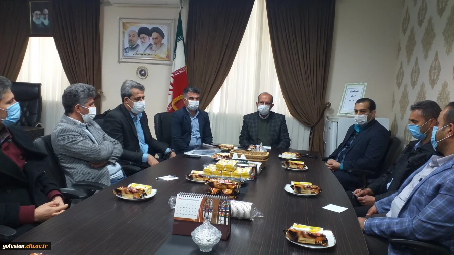 برگزاری آخرین جلسه شورای اداری در سال ۱۳۹۹با حضور سرپرست محترم امور پردیس های استان گلستان جناب آقای دکتر ثنایی و دکتر قندهاری معاون محترم هماهنگی استان و آقای صادقی کارشناس مسئول محترم واحد فرهنگی استان 2