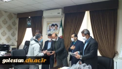 برگزاری آخرین جلسه شورای اداری در سال ۱۳۹۹با حضور سرپرست محترم امور پردیس های استان گلستان جناب آقای دکتر ثنایی و دکتر قندهاری معاون محترم هماهنگی استان و آقای صادقی کارشناس مسئول محترم واحد فرهنگی استان 7