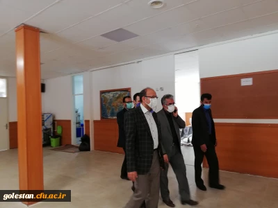 بازدید مدیرکل اداره آموزش و پرورش استان گلستان از روند مصاحبه گزینش آزمون استخدام پیمانی ماده 28 پردیس آیت الله خامنه ای گرگان