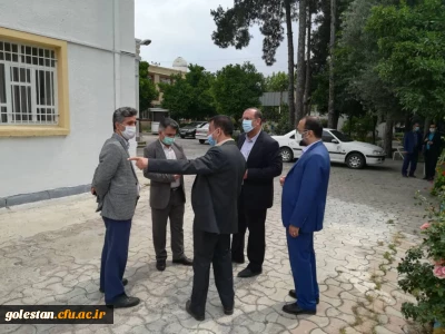 بازدید مشاور محترم معاونت طرح و برنامه و اداری و مالی دانشگاه فرهنگیان جناب آقای دکتر دلقندی ومدیرکل دفتر مرکزی حراست دانشگاه فرهنگیان جناب آقای دکتر حوری از واحد دانشگاهی شهید بهشتی گنبد کاووس 
