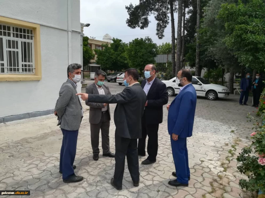بازدید مشاور محترم معاونت طرح و برنامه و اداری و مالی دانشگاه فرهنگیان جناب آقای دکتر دلقندی ومدیرکل دفتر مرکزی حراست دانشگاه فرهنگیان جناب آقای دکتر حوری از واحد دانشگاهی شهید بهشتی گنبد کاووس  2