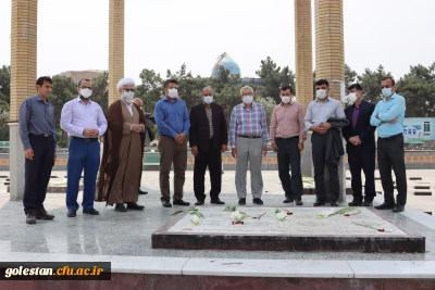 به مناسبت فرا رسیدن سوم خرداد ماه سالروز فتح خرمشهر مراسم غبار روبی گلزار شهدای گمنام برگزار شد
