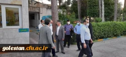 بازدید دکتر انصاری معاون محترم دانشجویی و دکتر حیدری مدیر کل محترم رفاه دانشگاه فرهنگیان کشور از واحد دانشگاهی شهید بهشتی گنبد کاووس 2