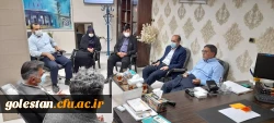 بازدید دکتر انصاری معاون محترم دانشجویی و دکتر حیدری مدیر کل محترم رفاه دانشگاه فرهنگیان کشور از واحد دانشگاهی شهید بهشتی گنبد کاووس 10