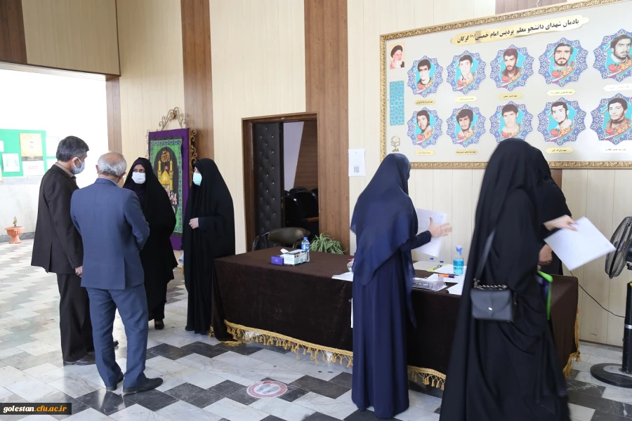رئیس حراست اداره کل آموزش و پرورش استان گلستان از روند مصاحبه داوطلبان دانشگاه فرهنگیان ، پردیس امام خمینی(ره) گرگان بازدید کرد. 2