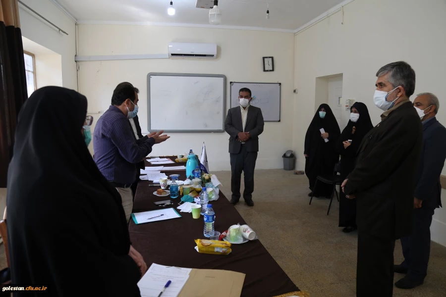 رئیس حراست اداره کل آموزش و پرورش استان گلستان از روند مصاحبه داوطلبان دانشگاه فرهنگیان ، پردیس امام خمینی(ره) گرگان بازدید کرد. 2