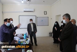 رئیس حراست اداره کل آموزش و پرورش استان گلستان از روند مصاحبه داوطلبان دانشگاه فرهنگیان ، پردیس امام خمینی(ره) گرگان بازدید کرد. 2