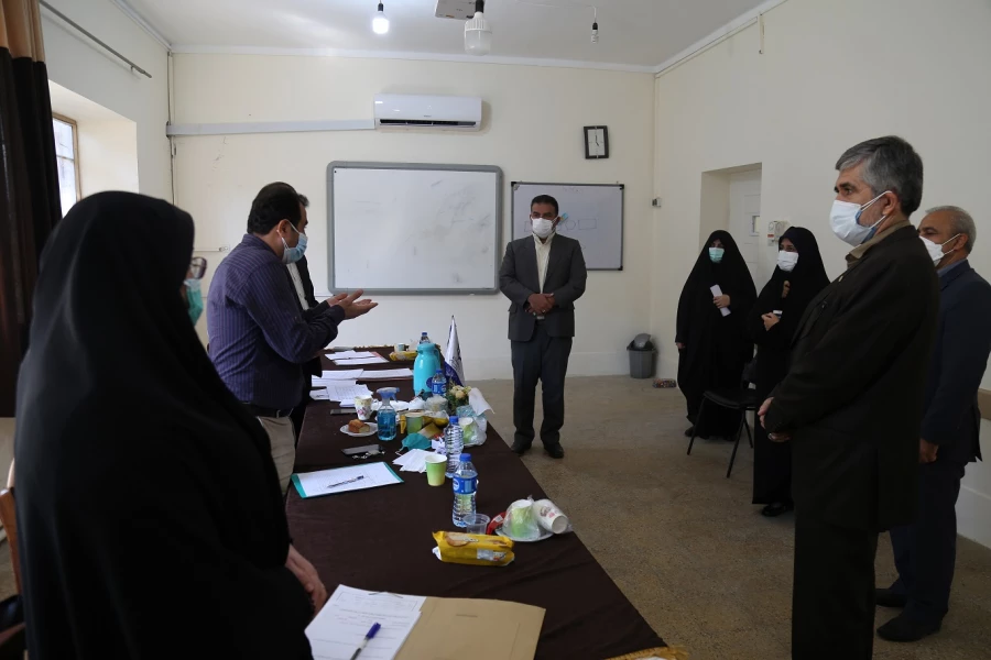 بازدید رئیس حراست اداره کل آموزش و پرورش استان گلستان از روند مصاحبه داوطلبان دانشگاه فرهنگیان در پردیس امام خمینی (ره) گرگان . 2