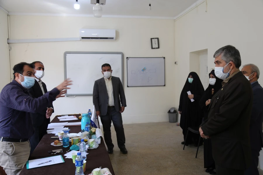 بازدید رئیس حراست اداره کل آموزش و پرورش استان گلستان از روند مصاحبه داوطلبان دانشگاه فرهنگیان در پردیس امام خمینی (ره) گرگان . 2