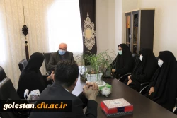 دیدار مسئولین پردیس امام خمینی (ره) گرگان با فرمانده دوران جنگ تحمیلی حاج تقی ایزد 2