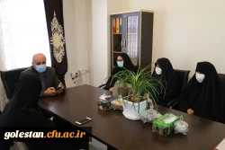 دیدار مسئولین پردیس امام خمینی (ره) گرگان با فرمانده دوران جنگ تحمیلی حاج تقی ایزد 2