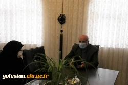 دیدار مسئولین پردیس امام خمینی (ره) گرگان با فرمانده دوران جنگ تحمیلی حاج تقی ایزد 2