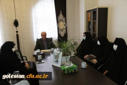 دیدار مسئولین پردیس امام خمینی (ره) گرگان با فرمانده دوران جنگ تحمیلی حاج تقی ایزد 2