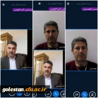  با حضور رئیس واحد دانشگاهی(جناب آقای میردیلمی) و عوامل آموزشی (جناب آقای کوهساری و دکتر پورشاهرودی) به صورت مجازی برگزارشد. 2