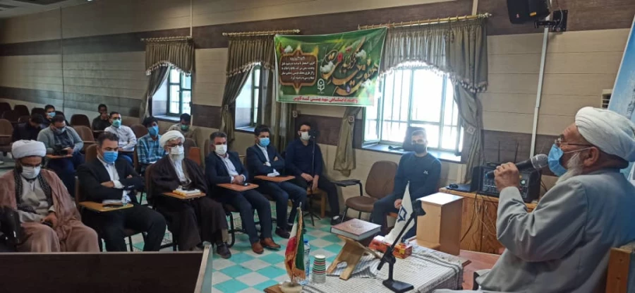 با حضور حجت الاسلام والمسلمین حاج آقا مزرجی رئیس حوزه علمیه منتظریه گنبد کاووس و آخوند کسلخه رئیس حوزه علمیه محمدیه گنبد کاووس در واحد دانشگاهی شهید بهشتی گنبدکاووس برگزارشد. 7