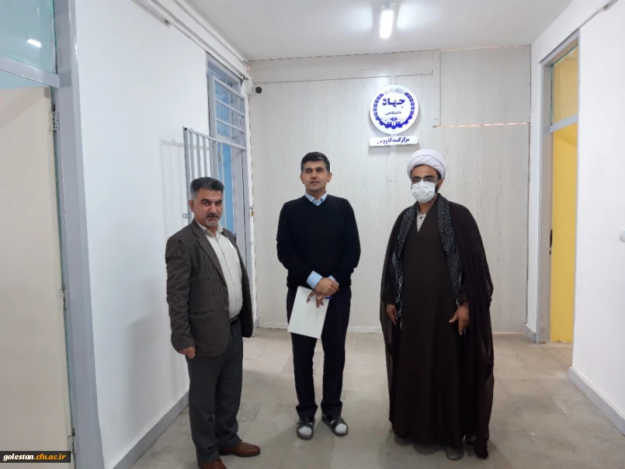 دیدار و گفتگوی سیدرحمت میردیلمی سرپرست واحد دانشگاهی شهید بهشتی گنبد کاووس با تقی بائی رئیس جهاد دانشگاهی این شهرستان 2