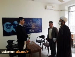 دیدار و گفتگوی سیدرحمت میردیلمی سرپرست واحد دانشگاهی شهید بهشتی گنبد کاووس با تقی بائی رئیس جهاد دانشگاهی این شهرستان 3