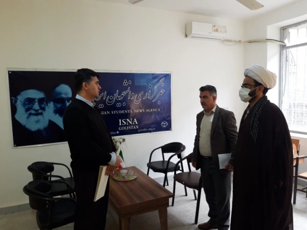 دیدار و گفتگوی سیدرحمت میردیلمی سرپرست واحد دانشگاهی شهید بهشتی گنبد کاووس با تقی بائی رئیس جهاد دانشگاهی این شهرستان 3