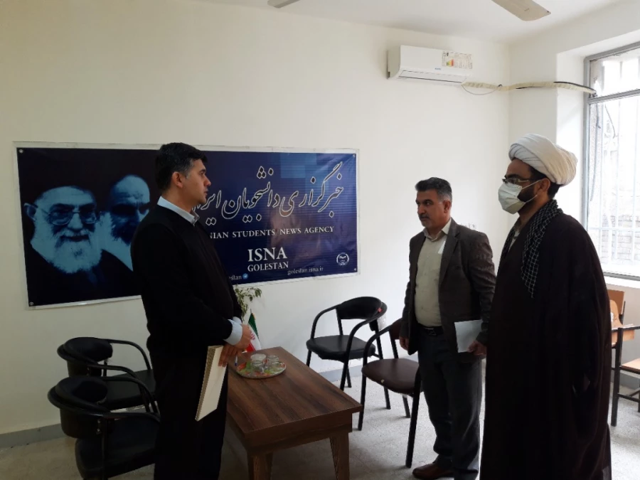 دیدار و گفتگوی سیدرحمت میردیلمی سرپرست واحد دانشگاهی شهید بهشتی گنبد کاووس با تقی بائی رئیس جهاد دانشگاهی این شهرستان 3