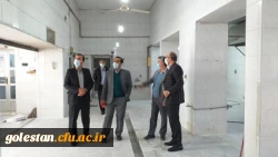 بازدید سرپرست پردیس های دانشگاه فرهنگیان استان گلستان دکتر ثنائی و معاون هماهنگی پردیس های دانشگاه فرهنگیان استان گلستان علی اکبر قندهاری به همراه هیئت همراه از اجرای طرح های آماده سازی سراهای دانشجویی و فضاهای فیزیکی واحد دانشگاهی شهید بهشتی گنبد کاووس  