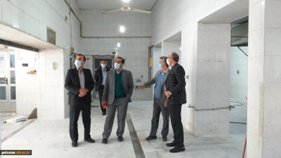 بازدید سرپرست پردیس های دانشگاه فرهنگیان استان گلستان دکتر ثنائی و معاون هماهنگی پردیس های دانشگاه فرهنگیان استان گلستان علی اکبر قندهاری به همراه هیئت همراه از اجرای طرح های آماده سازی سراهای دانشجویی و فضاهای فیزیکی واحد دانشگاهی شهید بهشتی گنبد کاووس  
