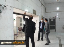بازدید سرپرست پردیس های دانشگاه فرهنگیان استان گلستان دکتر ثنائی و معاون هماهنگی پردیس های دانشگاه فرهنگیان استان گلستان علی اکبر قندهاری به همراه هیئت همراه از اجرای طرح های آماده سازی سراهای دانشجویی و فضاهای فیزیکی واحد دانشگاهی شهید بهشتی گنبد کاووس  