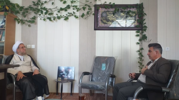 نشست صمیمی میردیلمی سرپرست واحد دانشگاهی شهید بهشتی گنبد کاووس با آیت الله ابراهیمی فر، تولیت وعضو شورای عالی حوزه استان گلستان و مدرس درس خارج حوزه علمیه درقم 3