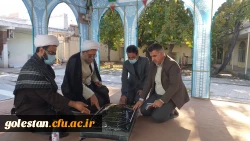 نشست صمیمی میردیلمی سرپرست واحد دانشگاهی شهید بهشتی گنبد کاووس با آیت الله ابراهیمی فر، تولیت وعضو شورای عالی حوزه استان گلستان و مدرس درس خارج حوزه علمیه درقم 5