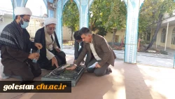 نشست صمیمی میردیلمی سرپرست واحد دانشگاهی شهید بهشتی گنبد کاووس با آیت الله ابراهیمی فر، تولیت وعضو شورای عالی حوزه استان گلستان و مدرس درس خارج حوزه علمیه درقم 6