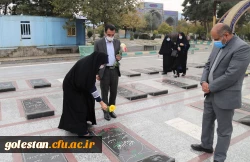 آئین غبار روبی ، عطر افشانی و زیارت مزار شهدا به مناسبت گرامیداشت هفته بسیج  2