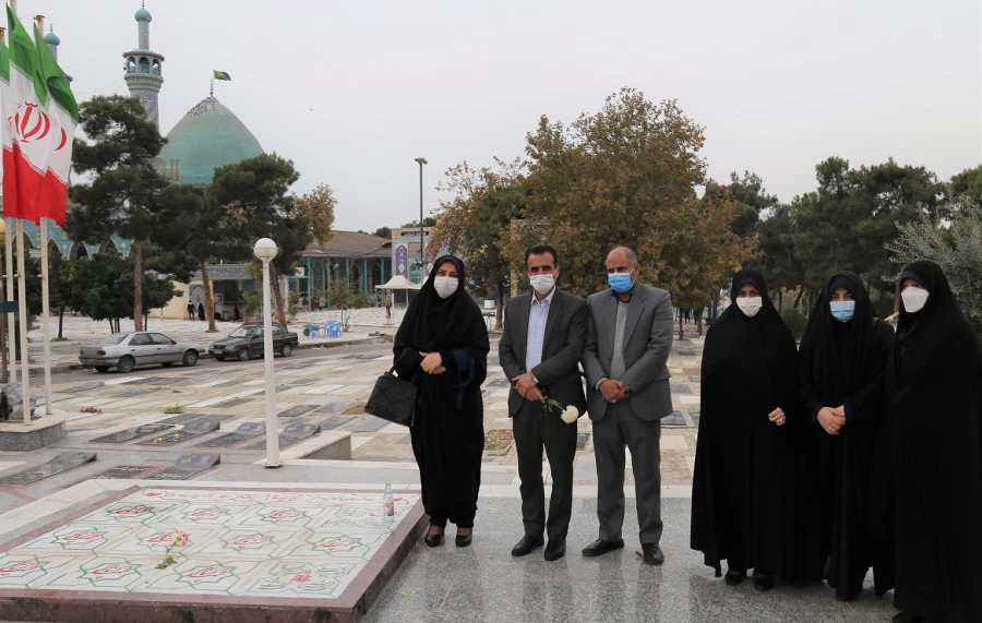 آئین غبار روبی ، عطر افشانی و زیارت مزار شهدا به مناسبت گرامیداشت هفته بسیج  7